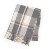 チェック柄ガーリーストール