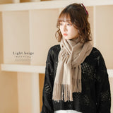 カラバリ大判無地ストール