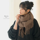カラバリ大判無地ストール