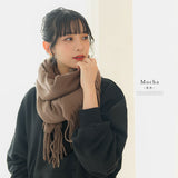 カラバリ大判無地ストール