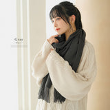 カラバリ大判無地ストール
