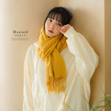 カラバリ大判無地ストール