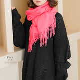 カラバリ大判無地ストール