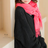 カラバリ大判無地ストール