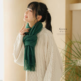 カラバリ大判無地ストール