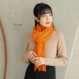 カラバリ大判無地ストール