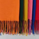 カラバリ大判無地ストール