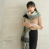 チェック柄大判ストール