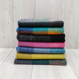 チェック柄大判ストール