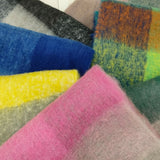 チェック柄大判ストール