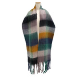 チェック柄大判ストール