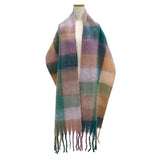 チェック柄大判ストール