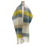 チェック柄大判ストール