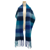 チェック柄大判ストール