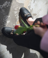 トラックソールビットローファー