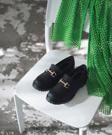 トラックソールビットローファー