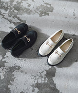 トラックソールビットローファー