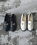 トラックソールビットローファー