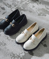 トラックソールビットローファー