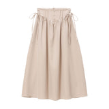 コルセット風サイドレースアップロングスカート