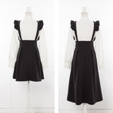 レイヤード風ボウタイリボンジャンスカワンピース