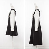 レイヤード風ボウタイリボンジャンスカワンピース