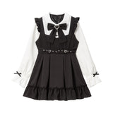 キラキラハートクロスベルトワンピース