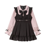 キラキラハートクロスベルトワンピース