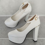 12cmヒールゴールドアクセント美脚パンプス 【ギャル】【大きいサイズ有】