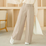 センターシームベルテッドワイドパンツ