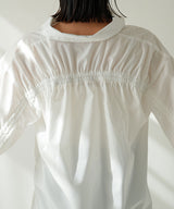 バックギャザードロストスリーブシャツ