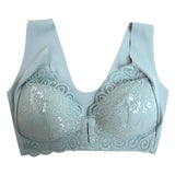 シームレスフロントホックノンワイヤーブラ【M~4L】