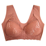 シームレスフロントホックノンワイヤーブラ【M~4L】