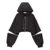 選べるデザインジップショートパーカー