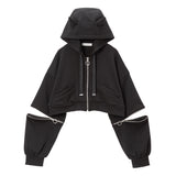 選べるデザインジップショートパーカー