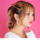 ビジューハート3連ピアス