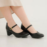 5cmヒール楽ちんストラップパンプス【大きいサイズ有】