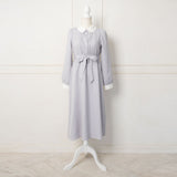 ミニ丸襟クラシカルフレアワンピース