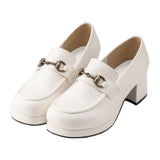 ガーリートゥローファーパンプス