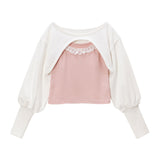 【新春セール】ショート丈トップス×キャミSET