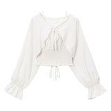 【メール便】コンパクトボレロ×キャミSETブラウス