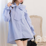 マルチwayボウタイリボンシャツワンピース