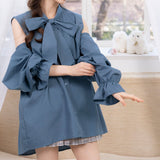 マルチwayボウタイリボンシャツワンピース