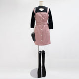 ハート開き×ビジューギャルシャギーニットトップス