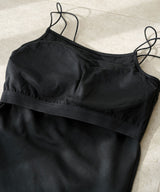 ダブルストラップカップ付キャミソール