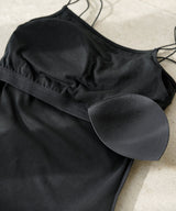 ダブルストラップカップ付キャミソール