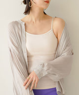 ダブルストラップカップ付キャミソール