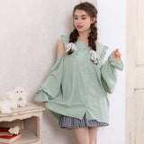 マルチwayビッグ襟シャツワンピース