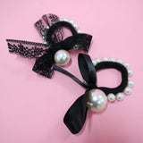 パールリボンヘアゴム