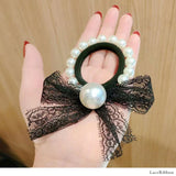 パールリボンヘアゴム